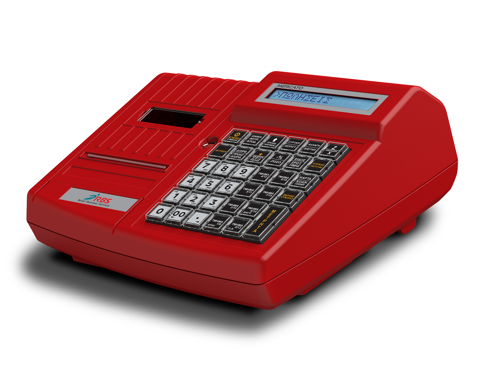 MERCATO CR CASH REGISTER red ταμειακή μηχανή λιανικής